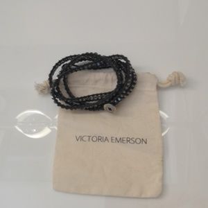 Victoria Emerson Black Wrap Bracelet